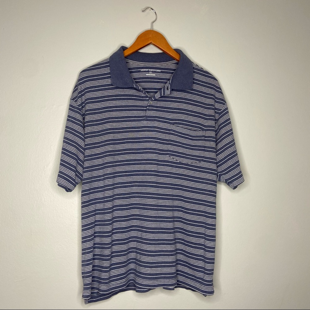 Josh Ashford Horizontal Stripe Polo Collared Shirt B